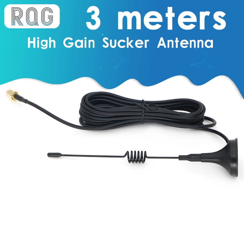 

High Gain Sucker Antenna Extension Cable SMA Male Connector
