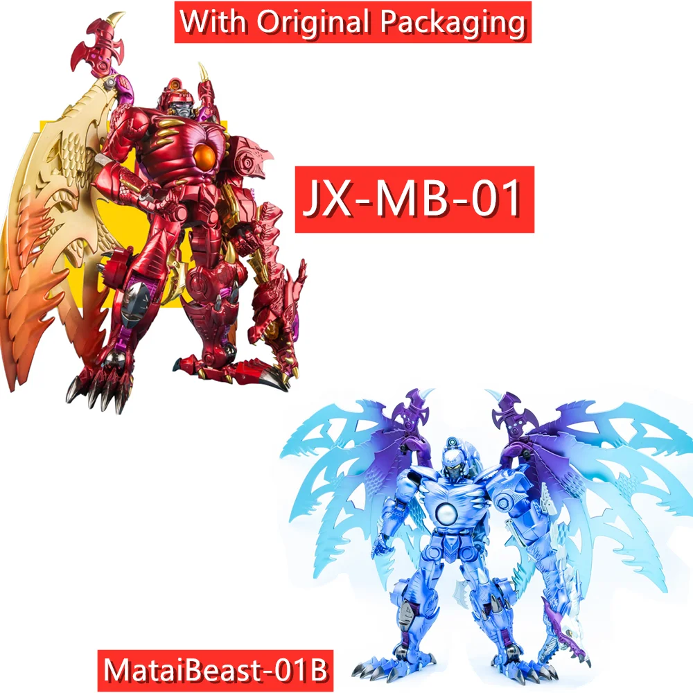 

Робот-трансформер JiangXing, цвет дракона, цвет дракона, красный, синий дракон, экшн-фигурка второй партии