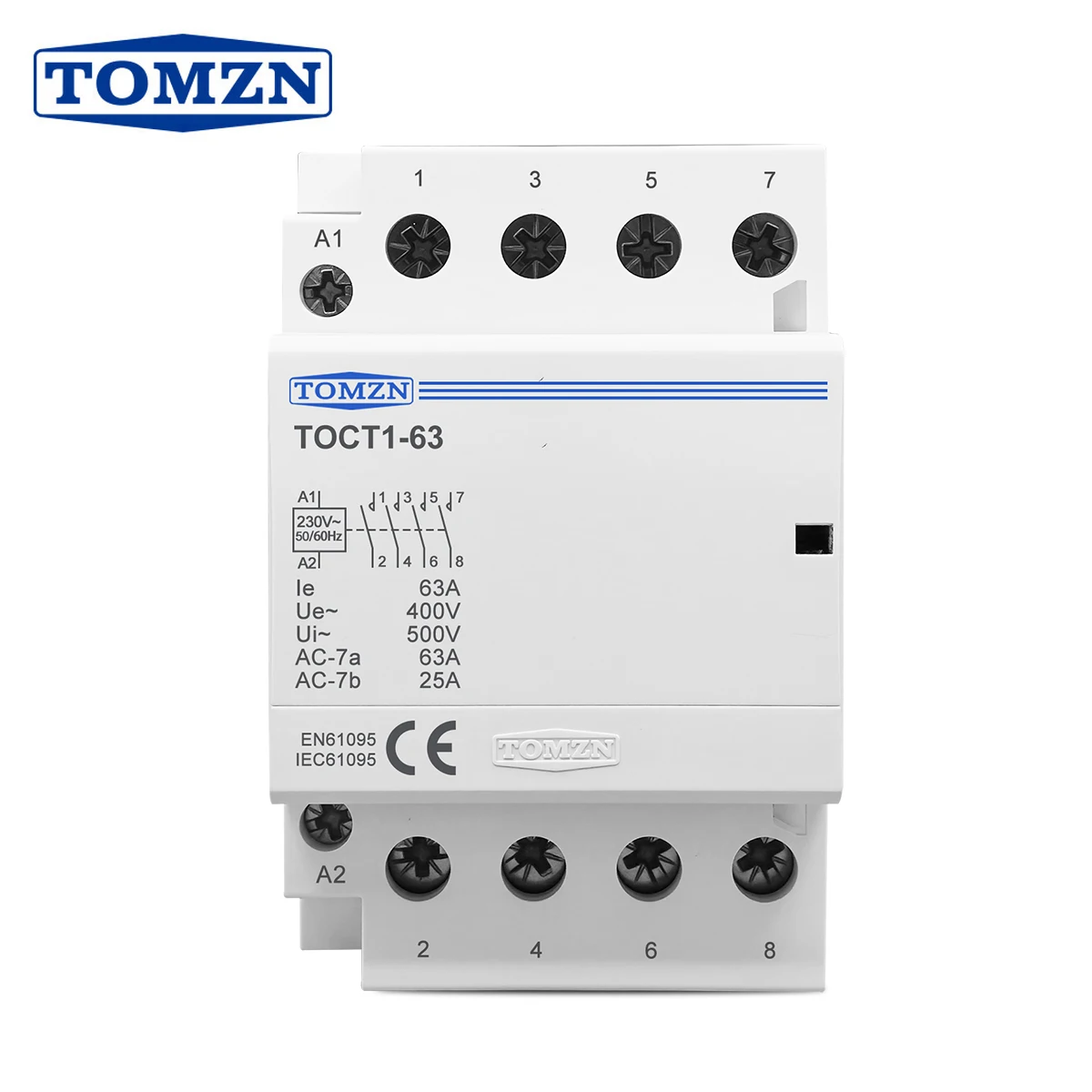 

TOMZN TOCT1-63-4P Контактор 63А 220В