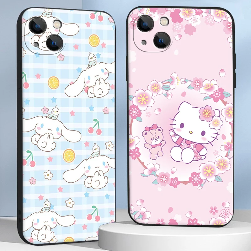 

Hello Kitty 2022 Phone Cases For iPhone 11 12 Pro MAX 6S 7 8 Plus XS MAX 12 13 Mini X XR SE 2020 Back Cover Carcasa Funda