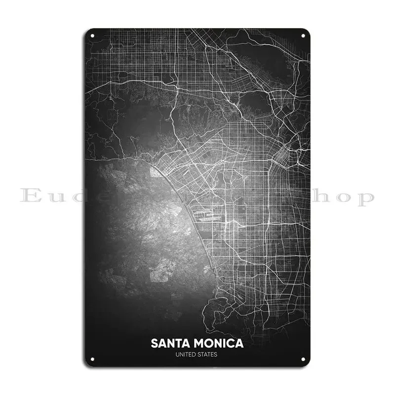 Металлическая вывеска Santa Monica California