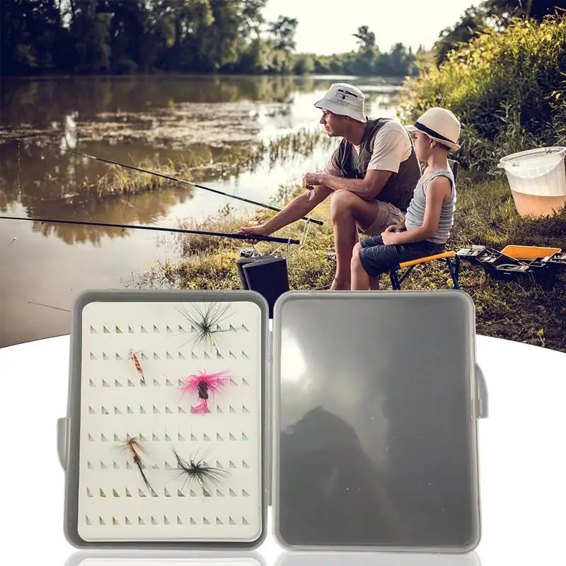 Треугольная пенная Водонепроницаемая портативная наживка для ловли нахлыстом