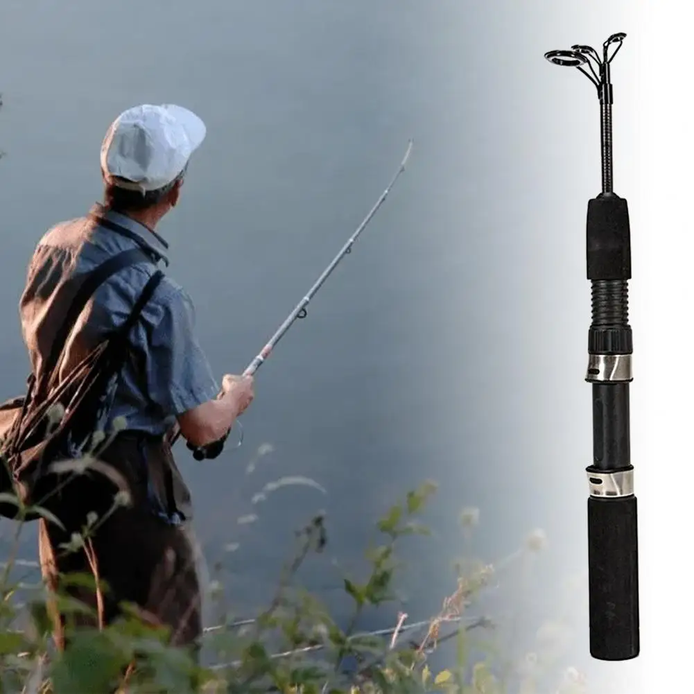 

Ultralight Carbon Fiber Fishing Multiple Sections Outdoor Ice Fishing Pole Winter Fishing Rod Angling Gear