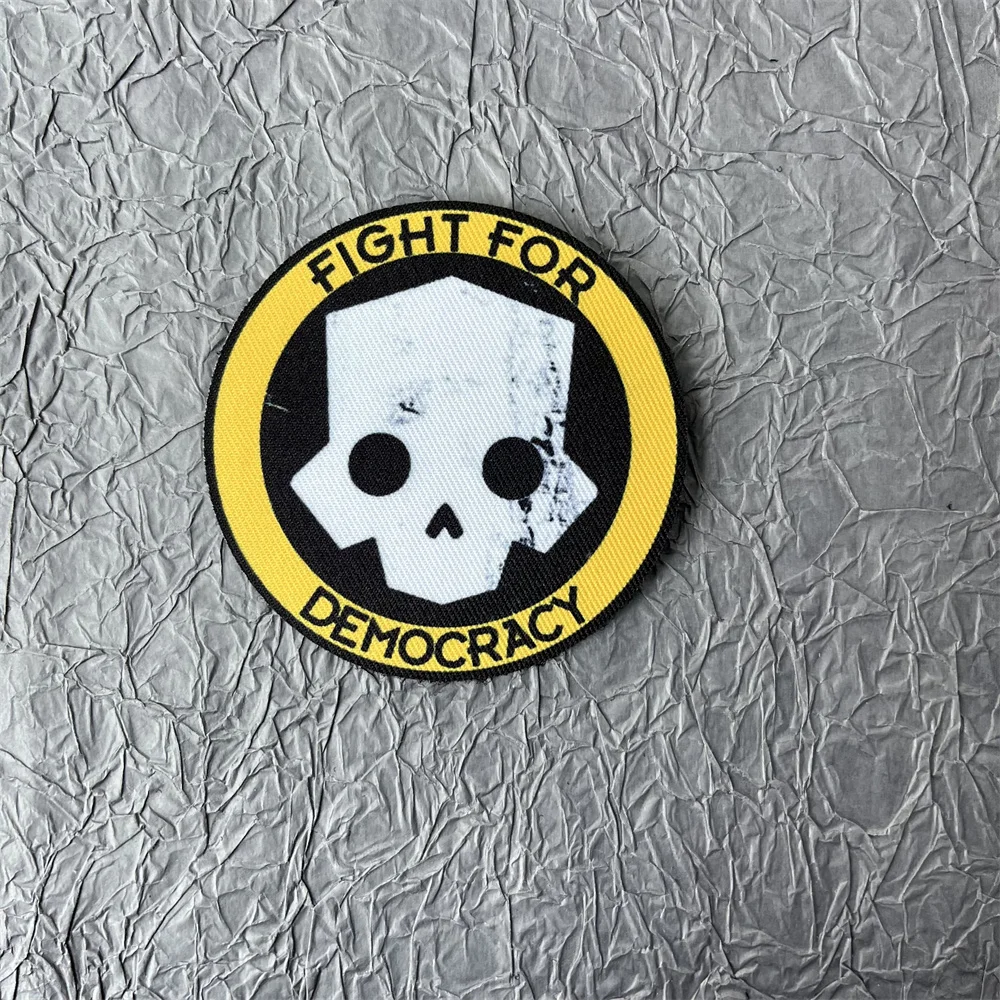 Нашивка с принтом Hell Diver нашивки черепом крючком и петлей тактические военные