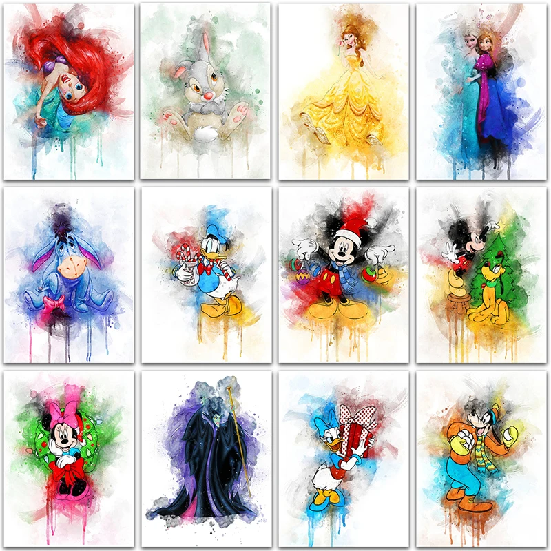 

5D DIY Diamond Painting Christmas Anime Disney Princess Mickey Mouse Bambi Full Square&Round mosaic embroidery Cross stitch Art