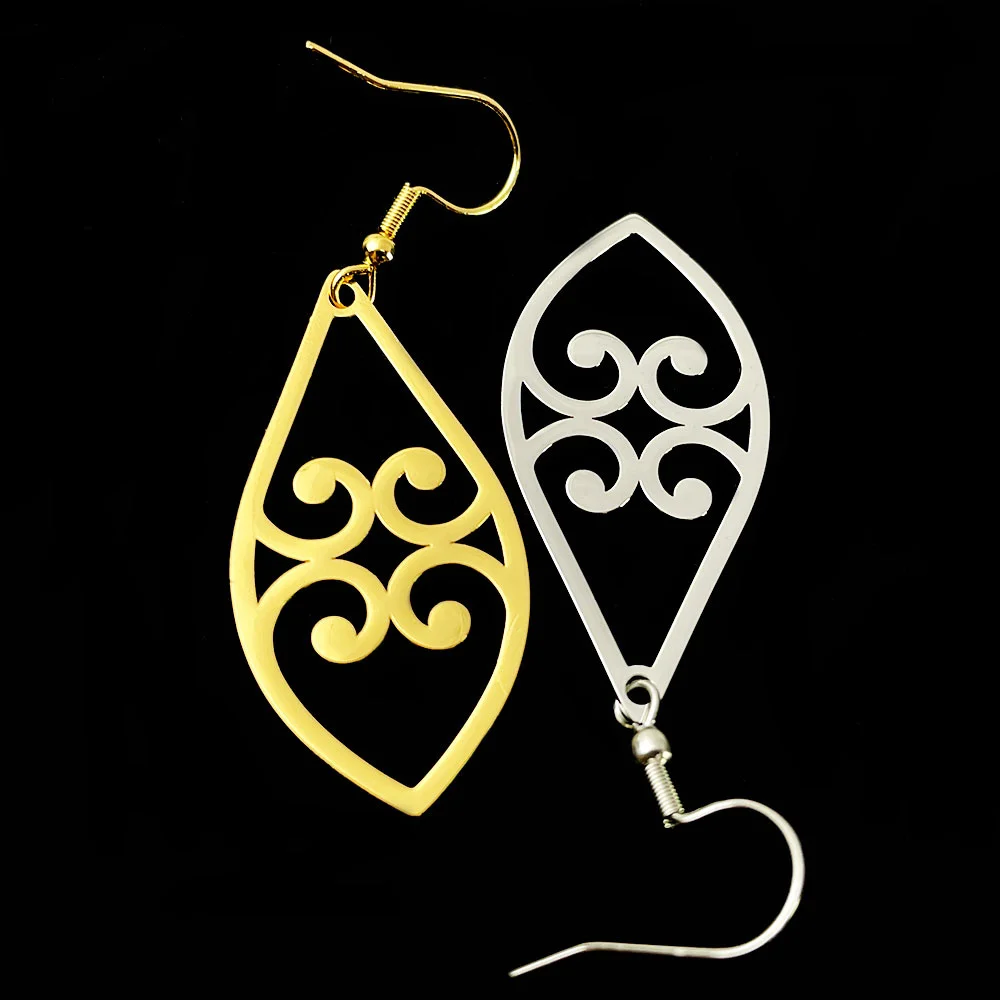 

Earrings 2022 Trend New Jewelry Women Stainless Steel Fashion Pendant Large Gold/Silver Earring Personality Pendant Holiday Gift
