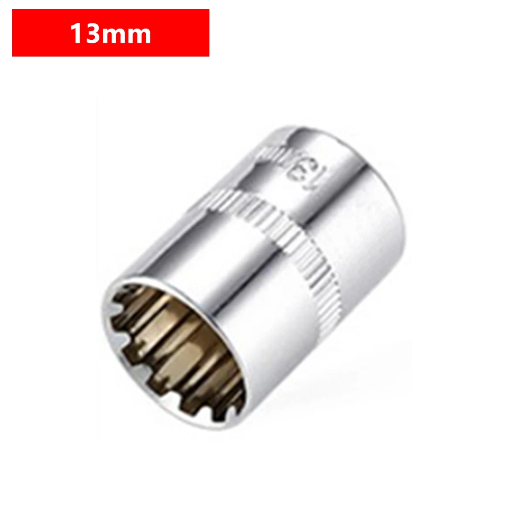 

Торцевые головки DAZZLEEX 12-точечные 1/4", серебристые