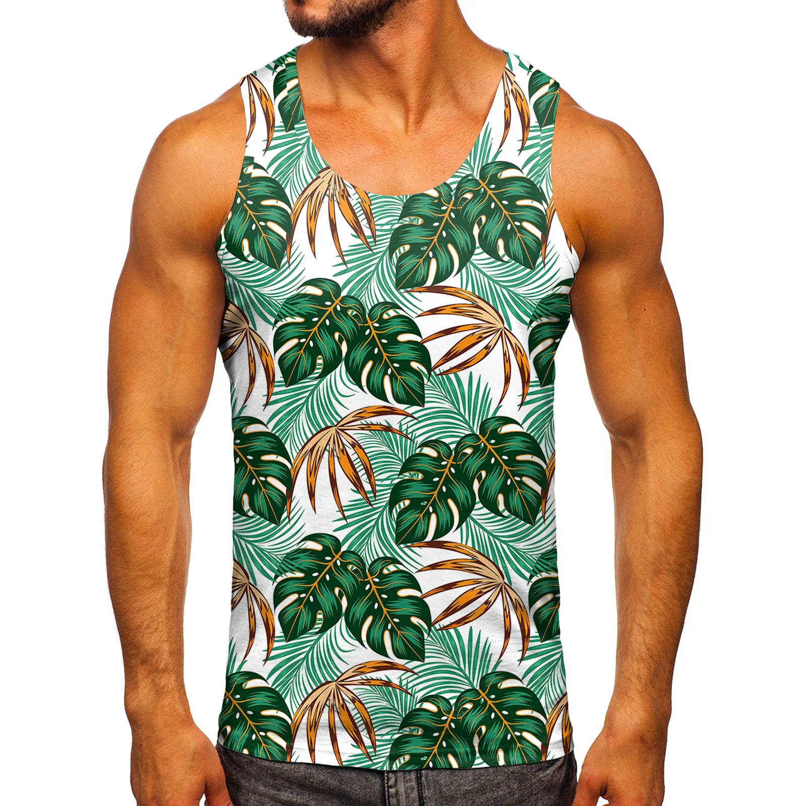 

Рубашка мужская с круглым вырезом, Повседневная Блузка без рукавов, с принтом, с длинным рукавом, осень-весна