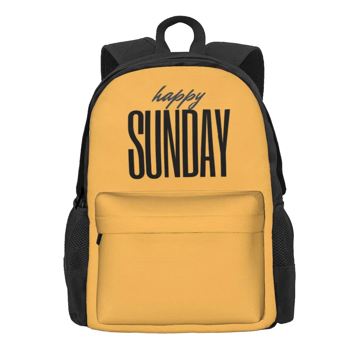 

Рюкзак с надписью Happy Sunday, женские трендовые рюкзаки в стиле Weeknd, прочные сумки для старших классов для кемпинга, дизайнерский рюкзак