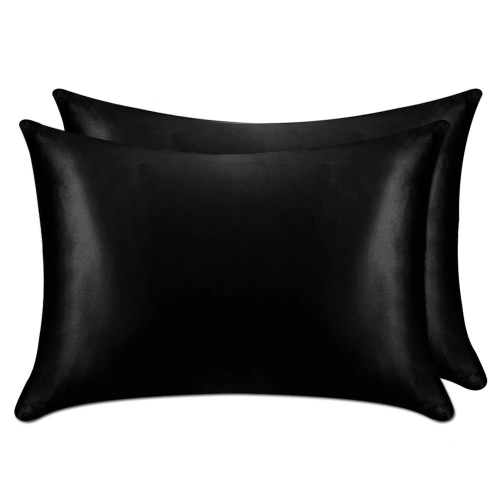

2023 1pair 100% mul berry Silk Pillowcase with Hidden Zipper Nature Pillow Case for Healthy Standard Queen King Free Shipping