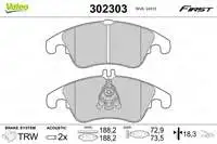 

VALEO 302303 DISC BRAKE BALATASI (FRONT) FORD FOCUS 01.0908.10 KAMPANYALI (.)