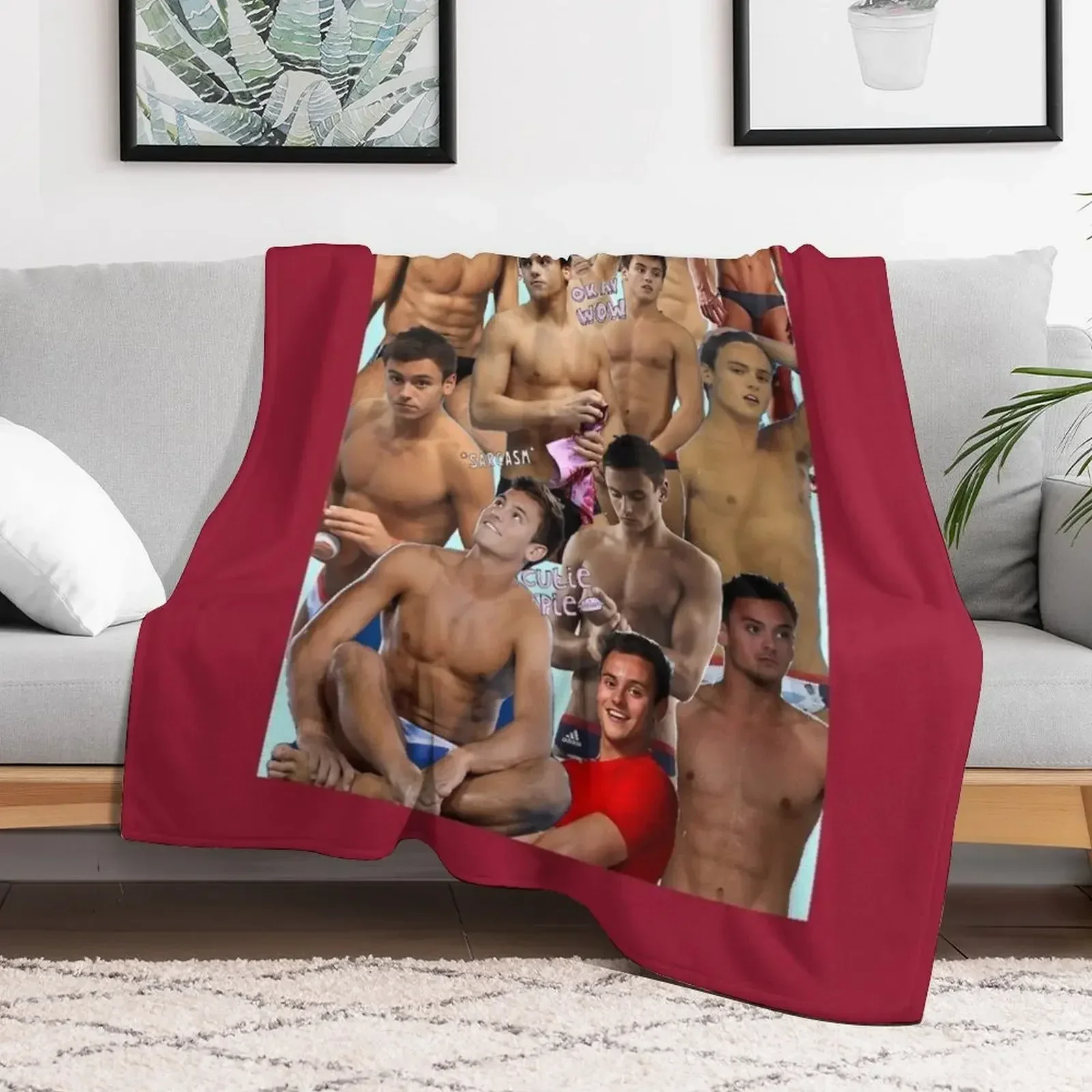 Том Дейли Коллаж Чехол для iPhone Декоративное одеяло Фланелевые тяжелые одеяла сна