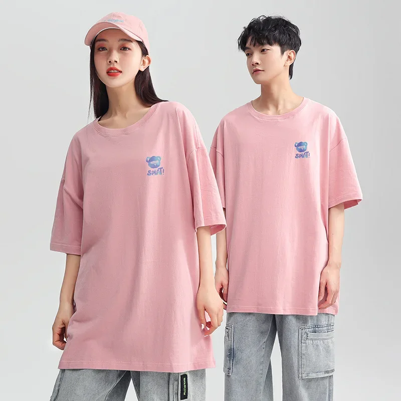 Новинка 2023 мужская футболка с коротким рукавом летняя модная брендовая для пары