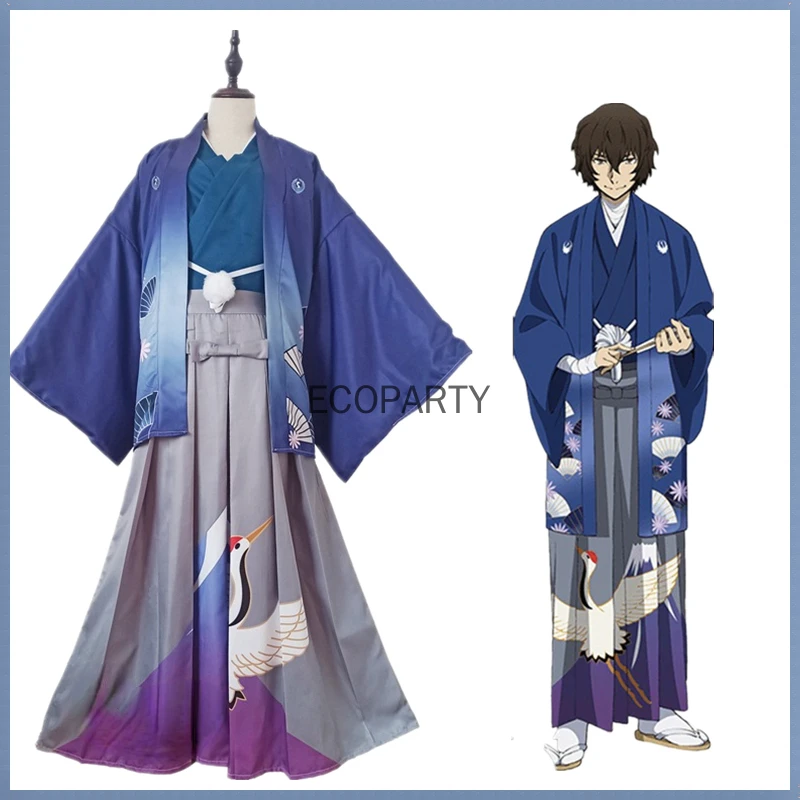 

2022 Anime Bungo Stray Dogs Nakahara Chuuya Dazai Osamu Ryunosuke Cosplay Costume Aldult Kimono Yukata Uniform Fancy Outfits