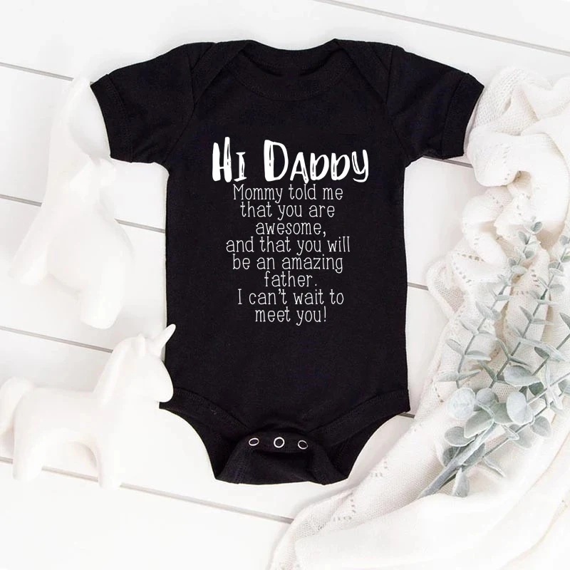 Привет Папа мама сказала мне что вы потрясающие Детские боди хлопковый Детский