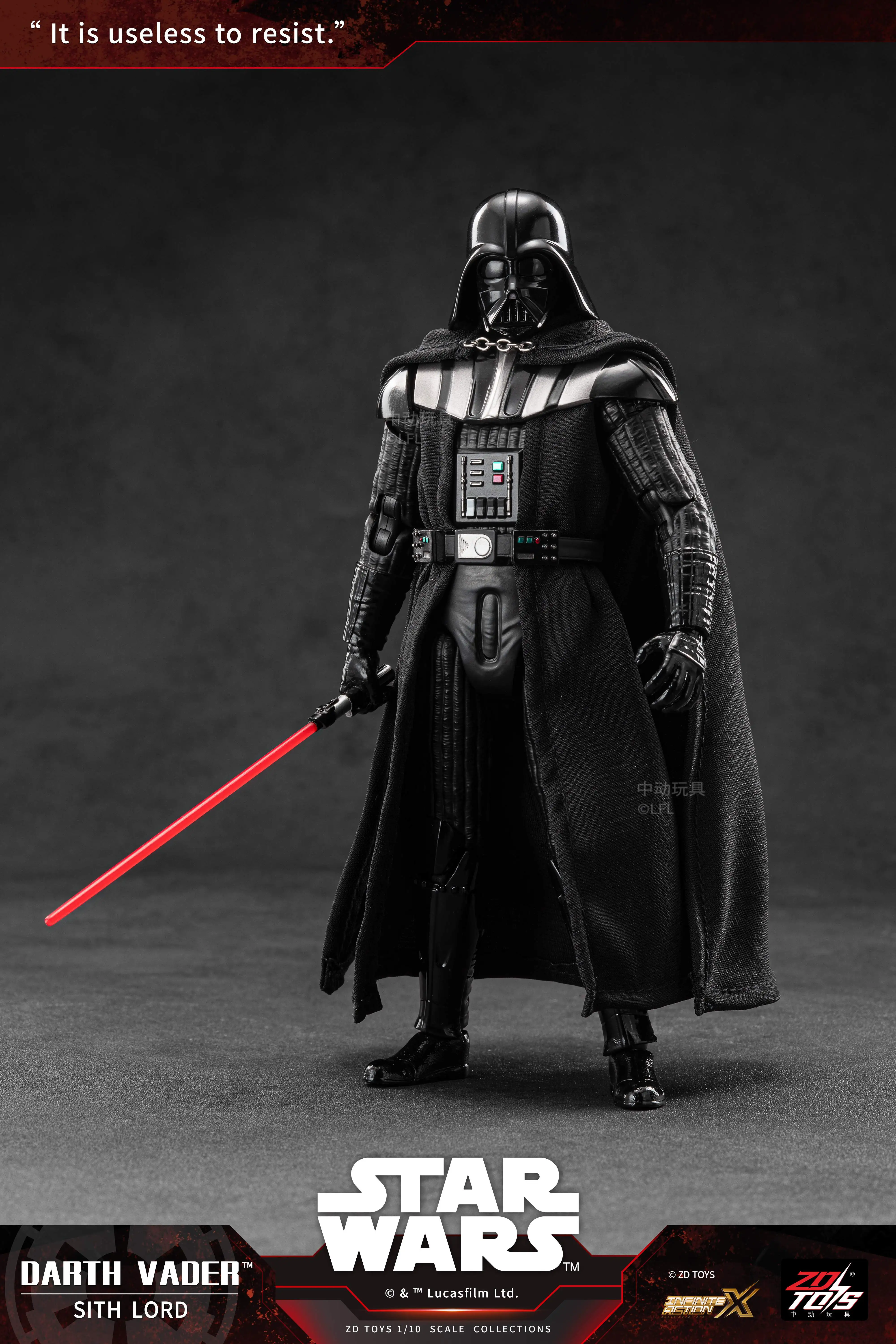 Фото Новые фигурки ZD Toys 1/10: Мандалорец, Грогу, Звездные войны, Дарт Вейдер, Люк Скайуокер, Штурмовик. Аниме-модели, подвижные игрушки. №2