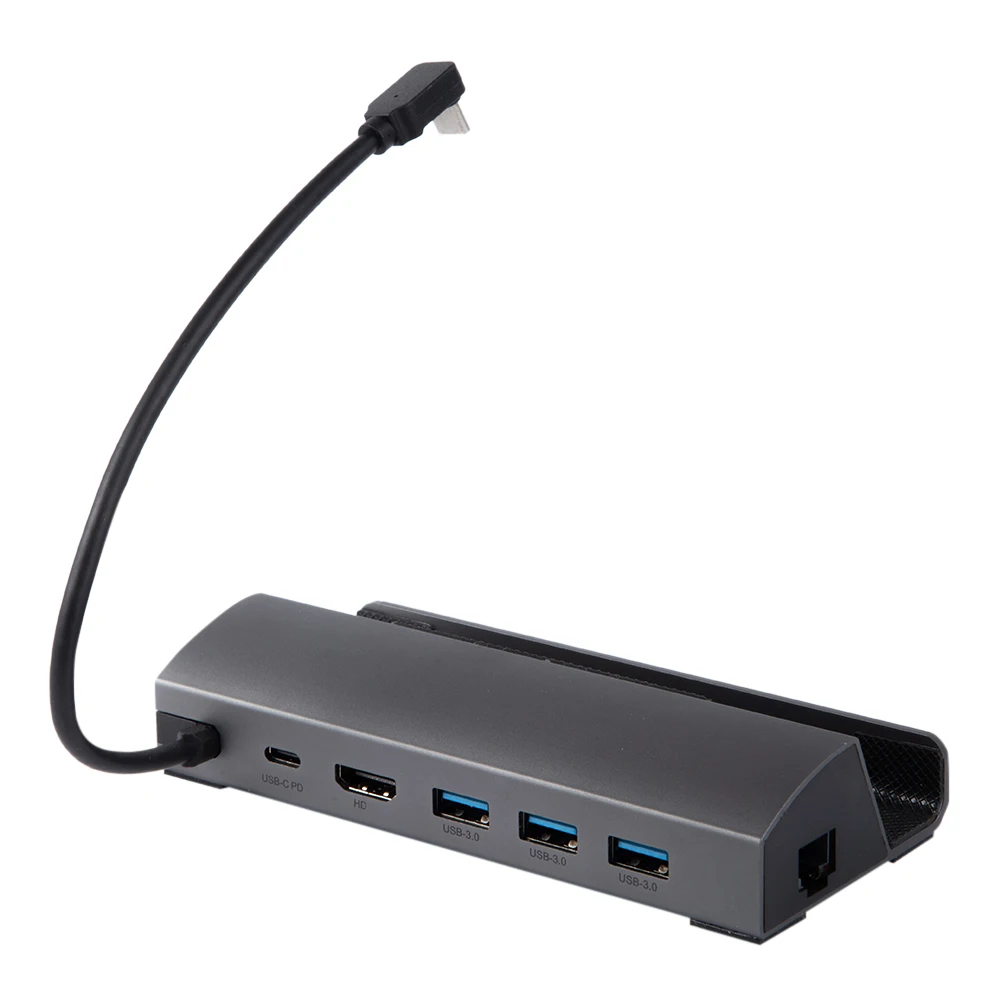 

Для игровой консоли Steam Deck s/Мобильная док-станция USB3.0 6-in-1 Hub 1000Mbps RJ45 4K 60Hz, док-станция для игровой консоли Steam Deck