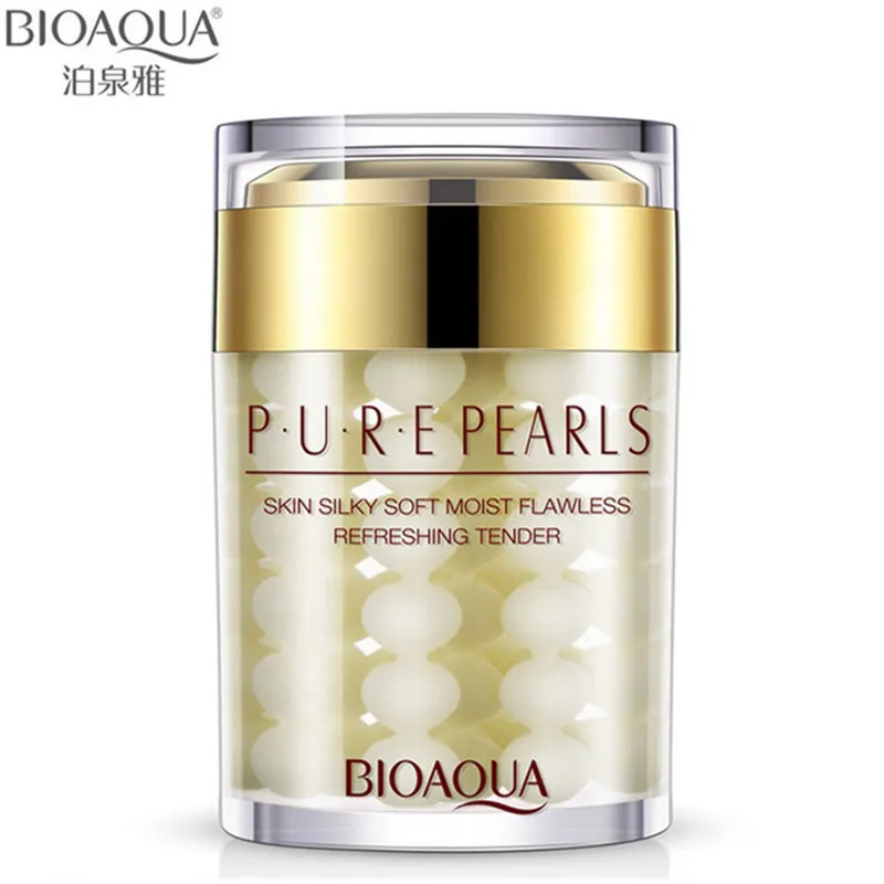 

BIOAQUA Pure Pearl Essence Whitening Face Cream Moisturizing Nourish Anti Wrinkle Anti Aging Face Serum Facial Skin Care Cream