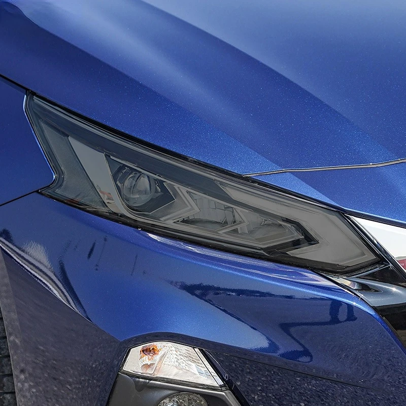 2 Pcs Car Headlight Protective Film Headlamp Restoration Transparent Black TPU Sticker For Nissan Altima 2019 2020 Accessories 2 Pcs Car Headlight Protective Film Headlamp Restoration Transparent Black TPU Sticker For Nissan Altima 2019 2020 Accessories