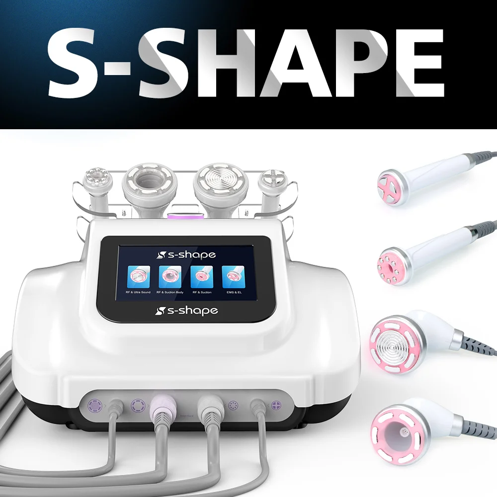

S-SHAPE 30K Ultrasound Cavitation Weight Loss RF Slimming EMS Electroporation Vacuum Suction Body Face Skin Care Machine