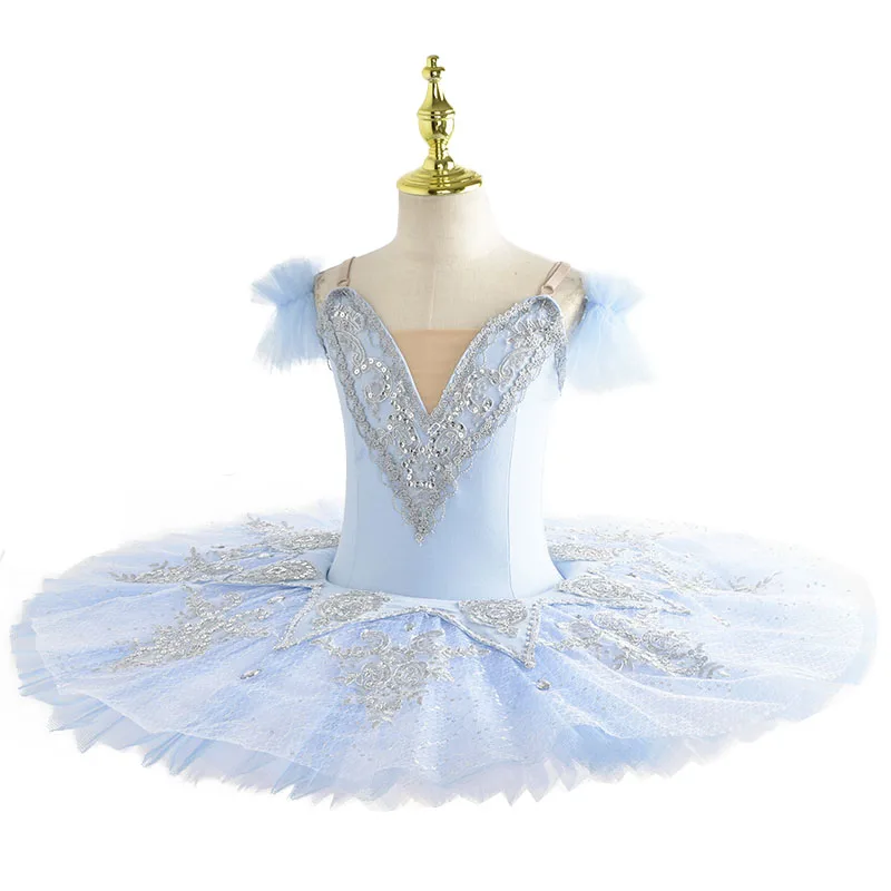 Профессиональная балетная пачка для девочек розовая синяя балерина