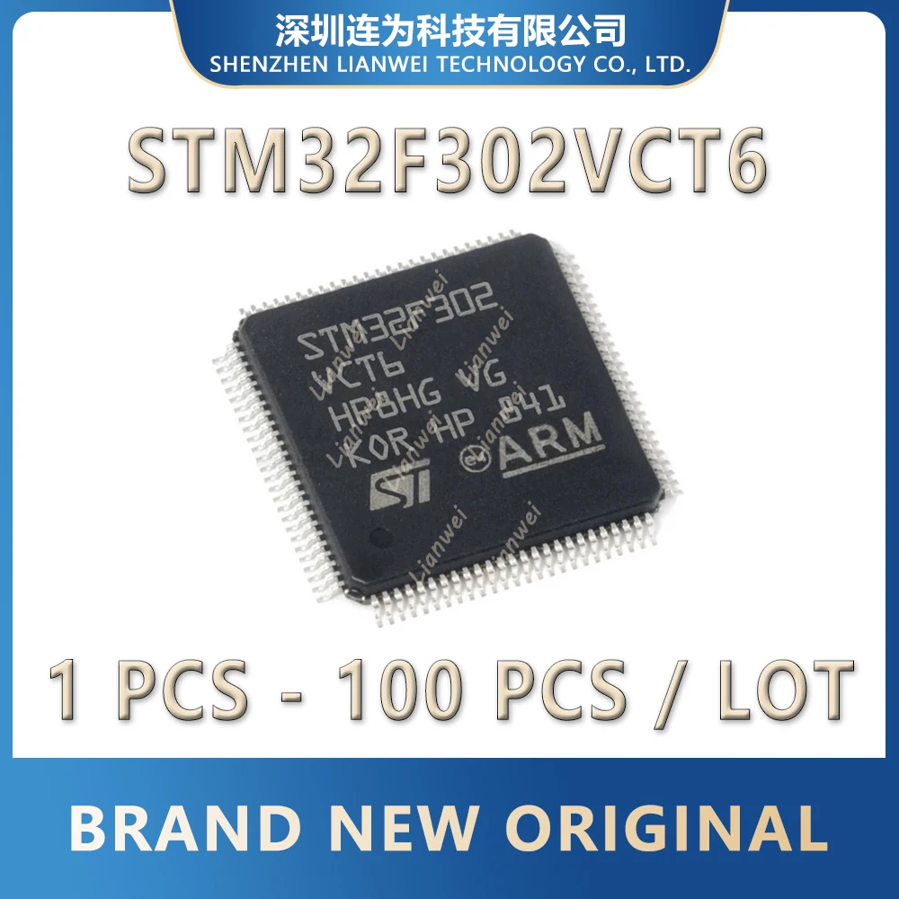 STM32F302VCT6 STM32F302VC STM32F302 STM32F STM32 STM IC MCU Chip LQFP-100