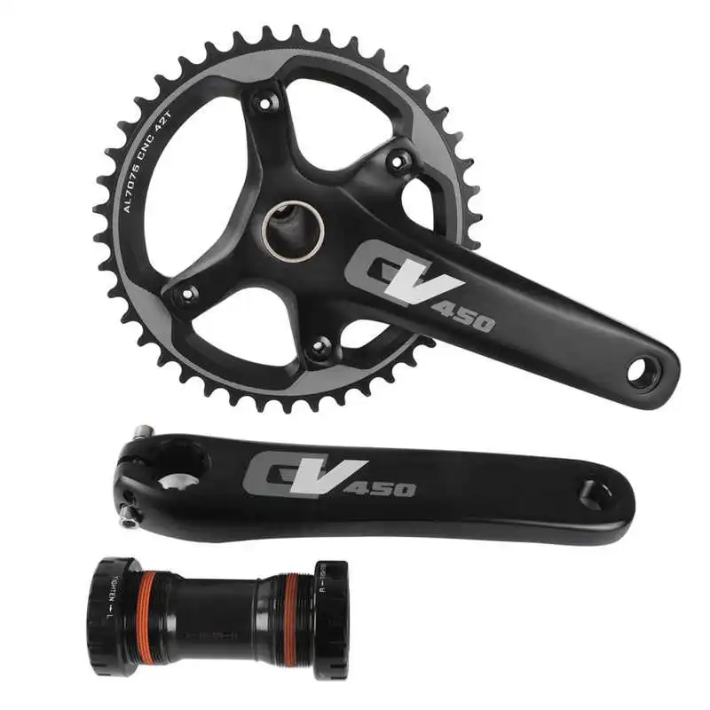 Bicycle Crank Set 172.5mm Bicycle Chainring Crankset for Road Bikes