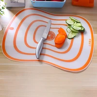 1pc plastic chopping blocks transparent non slip large vegetable meat frosted cutting board for household kitchen accessories