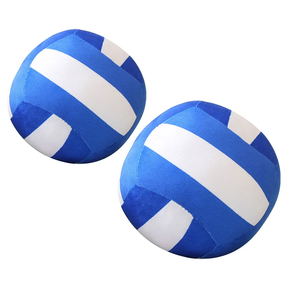 

2pcs Volleyball-like Toy Plush Ball Toy Stuffed Volleyball Plaything Ball Game Fan Gift