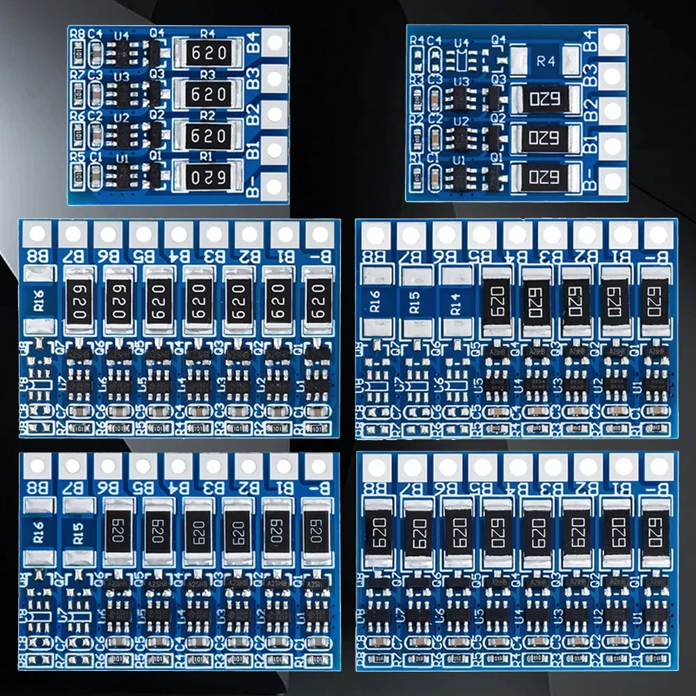 Фото Активный балансир 3S-8S Li-ion 4.2В с защитой от перезаряда для аккумуляторных блоков 18650 №1