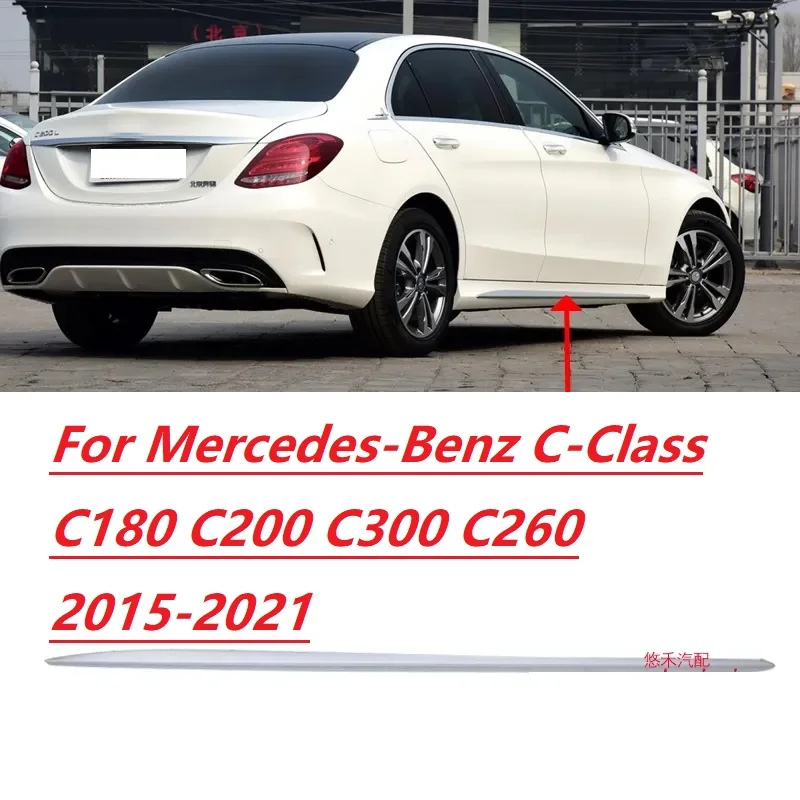 

Chromium plated decorative strip under car doors For Mercedes-Benz C-Class C180 C200 C300 C260 2015-2021