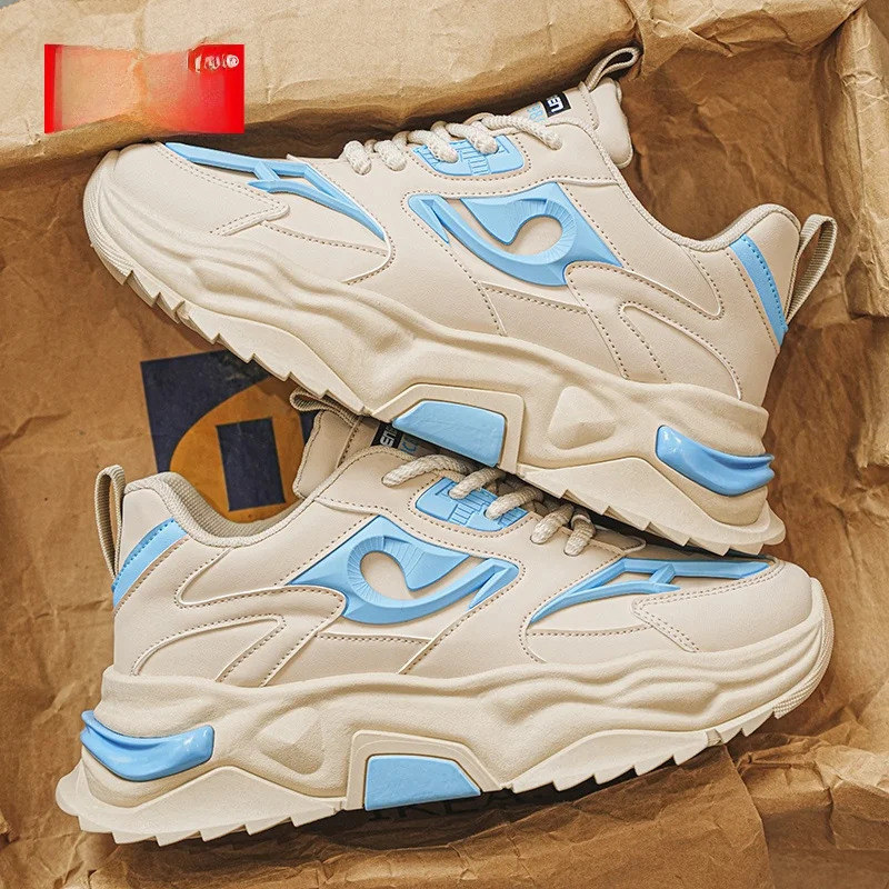 Осенние кожаные туфли для папы Renben мужские новинка 2024 популярные зимние легкие