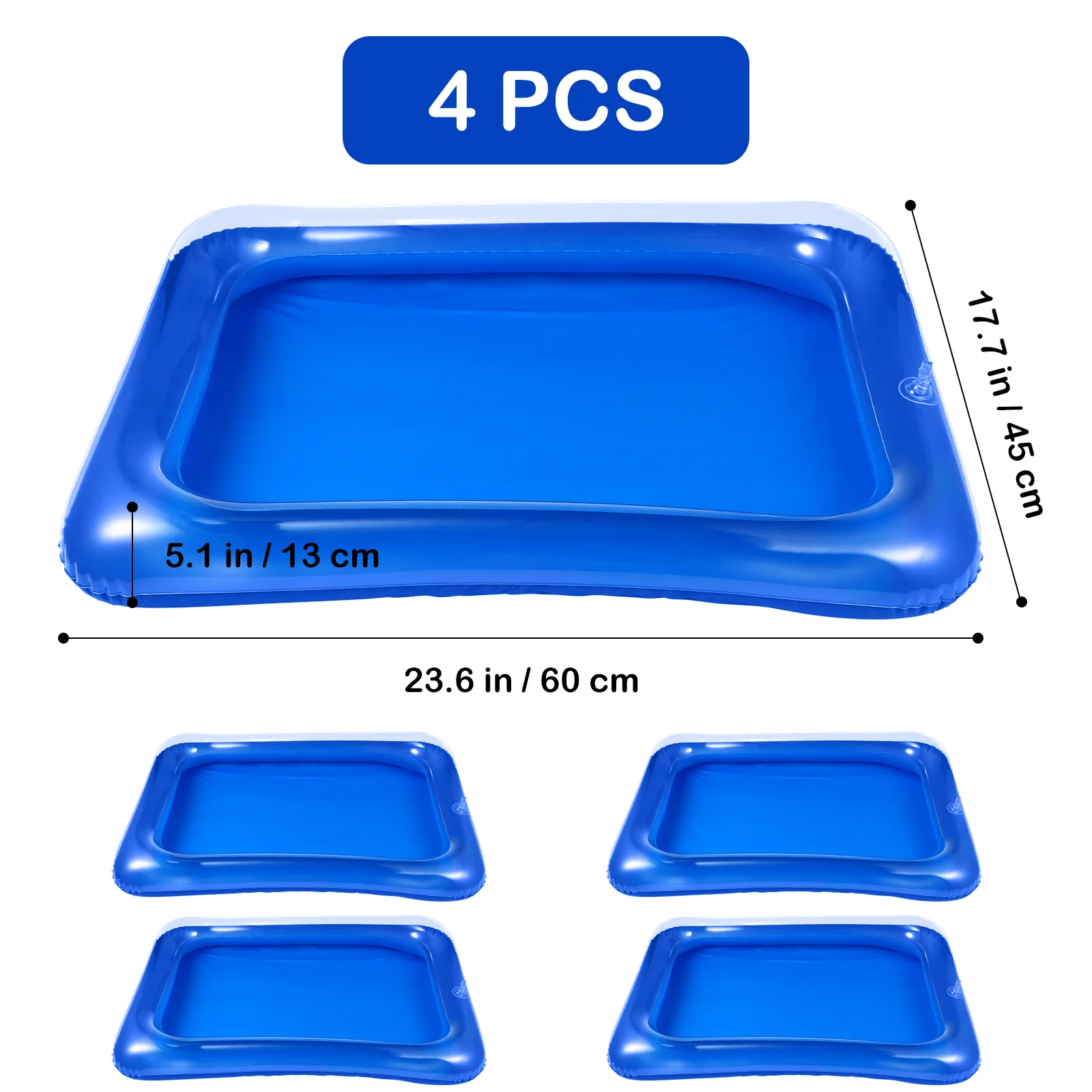 

Floaties Inflatable Ice Bar Serving Buffet Food Server Trays Cooler Drinks Large Pvc Pool Party