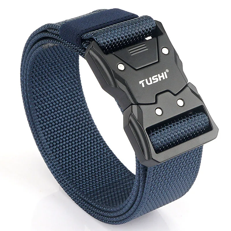 

Men's Military Tactical Belt Quick Release Magnetic Buckle Army Outdoor Hunting Multi Function Canvas Nylon Waist Belts Strap