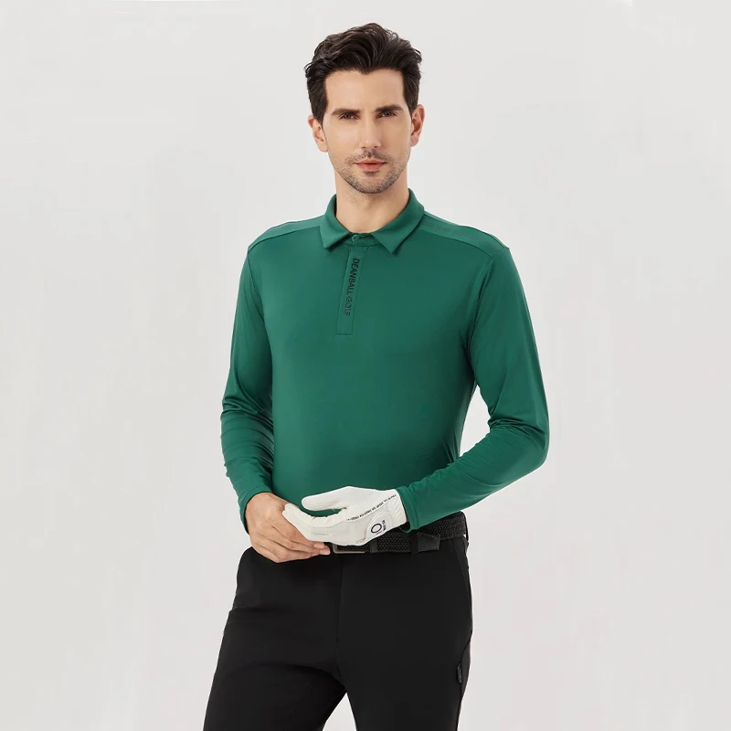 Новинка 2023 одежда для гольфа Мужская футболка с длинным рукавом рубашка-поло на