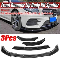 3pcs w213 bumper lip car front bumper lip body kit spoiler cover guard protector for mercedes for benz e class w213 2016 2020