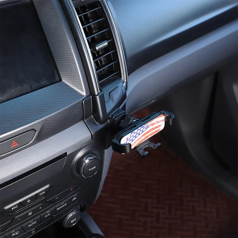 Для Ford Ranger Wiltrak 2015-2021 ABS черный Автомобильный Центральный экран навигации ниже