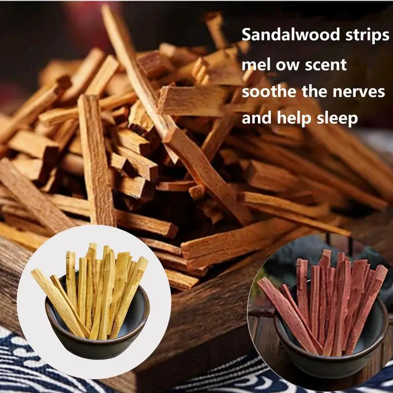 

1 Pack Sandalwood Sticks Natural Sandalwood Incense Stick Buddhist Aromatherapy Smudging Sticks Purified Air For Yoga & Prayers