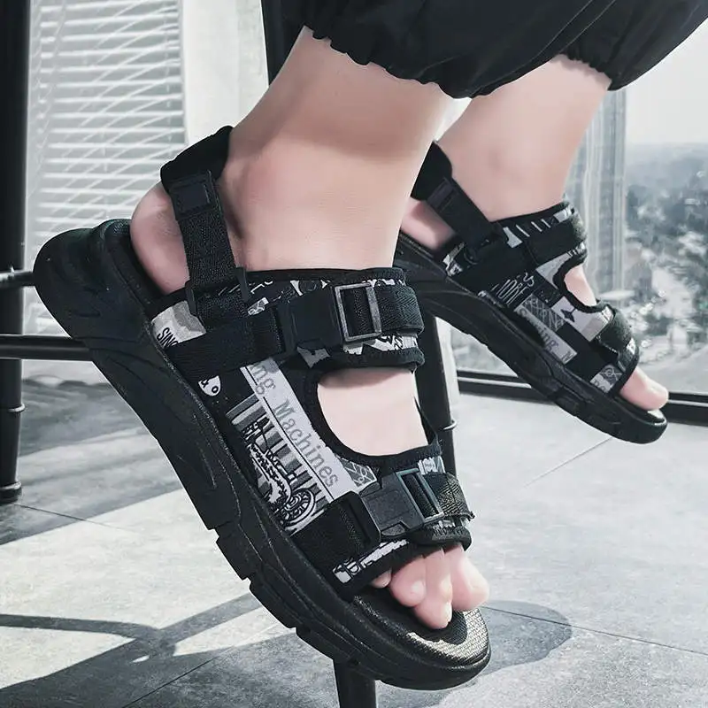 

Light Weight Sandles Anti-Skid Soled Wedge Sandal International Brand Men's Rubber Slippers Without Laces Kitchen Shoes Tennis