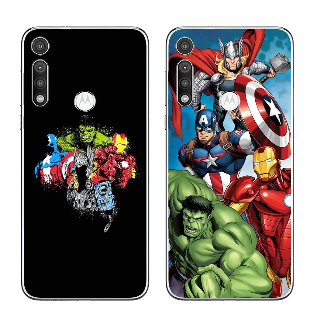A-Мстители M-Marvels S-пауки I-Iron Man для Motorola Moto G13 G14 G53 G54 G62 G72 G82 G84 E13 E20 G42 G32 G23 G22 чехол