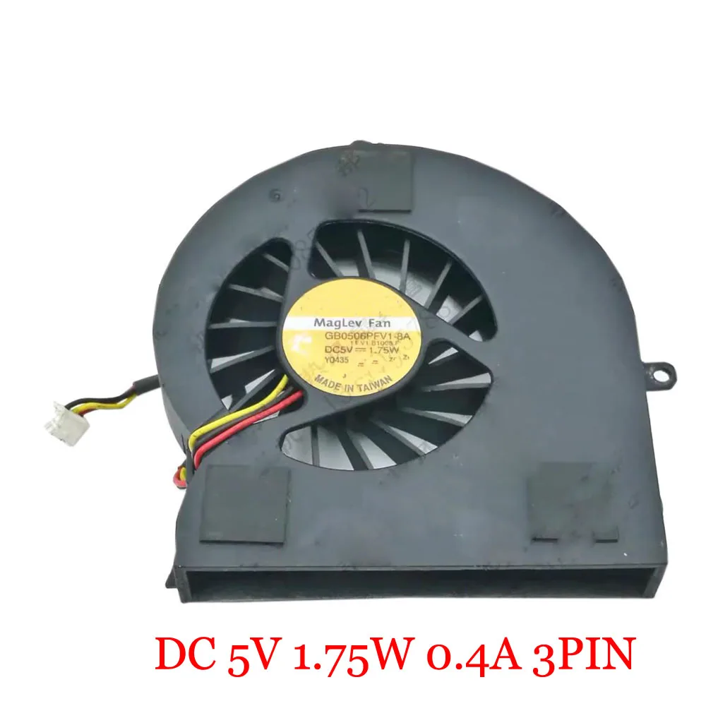 Вентилятор ЦП для ноутбука GB0506PFV1-8A DC 5V 1 75 W 0.4A 3PIN черный новый