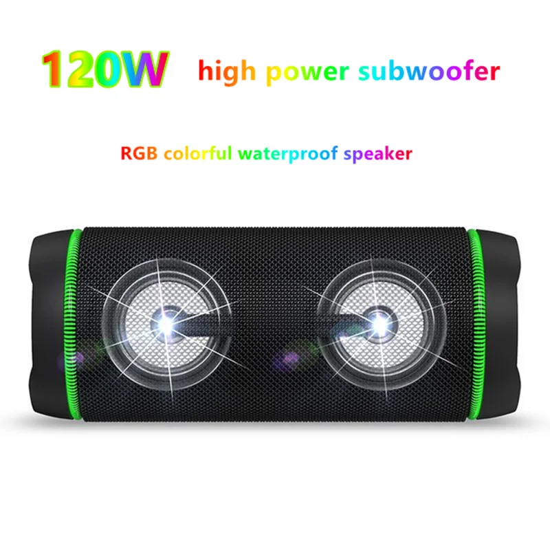 

Forest Sound M8 bluetooth speaker subwoofer 120w high power speaker RGB spotlight outdoor waterproof high fidelity sound quality