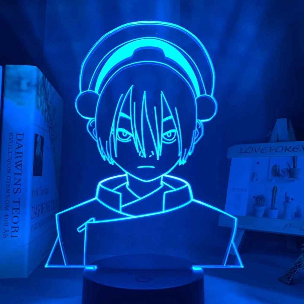 

3D Lamp Avatar The Last Airbender Toph Beifong for Home Decor Birthday Gift Led Night Light Avatar Room Decor Light Toph Beifong