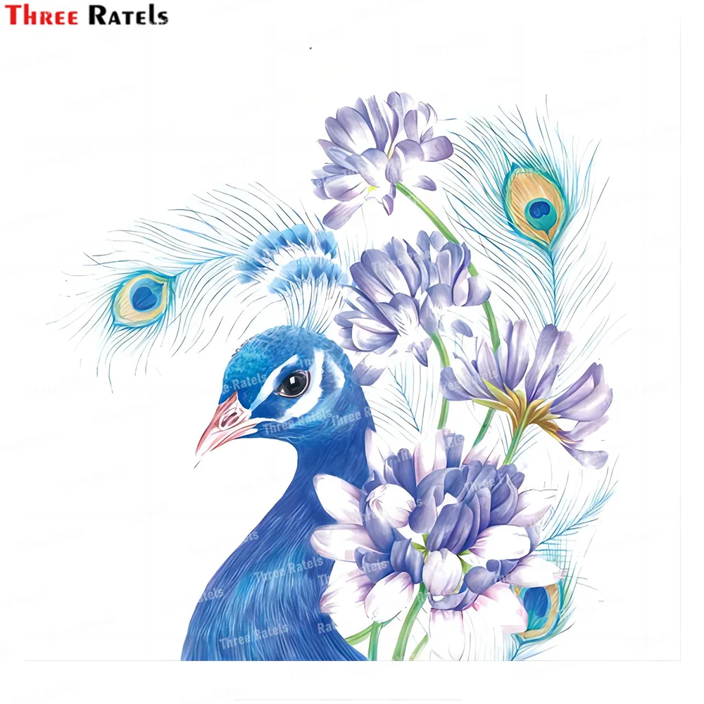 Настенные стикеры Thre с изображением павлина декор для гостиной спальни фотообои