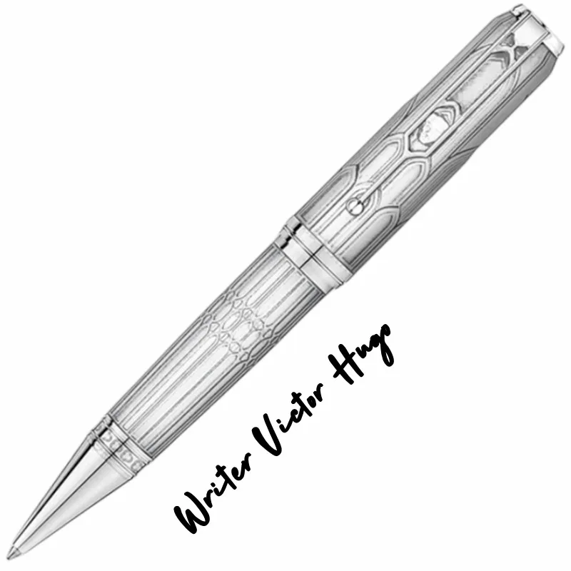 

MB Writing Gift Ballpoint Pens Limited Edition Writer Victor Hugo Luxury Stationery Supplies Cathedral Style With Serial Number