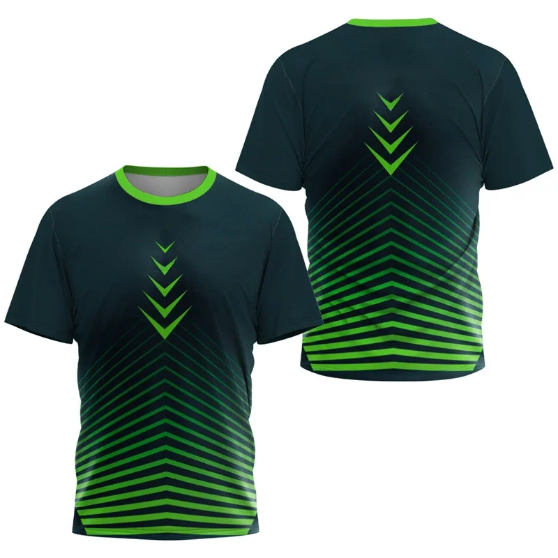 Фото Padres geomtricos simples esportes t camisas moda 바 livre correndo 3d отпечаток camisetas soltas respirvel camisetas topos №1