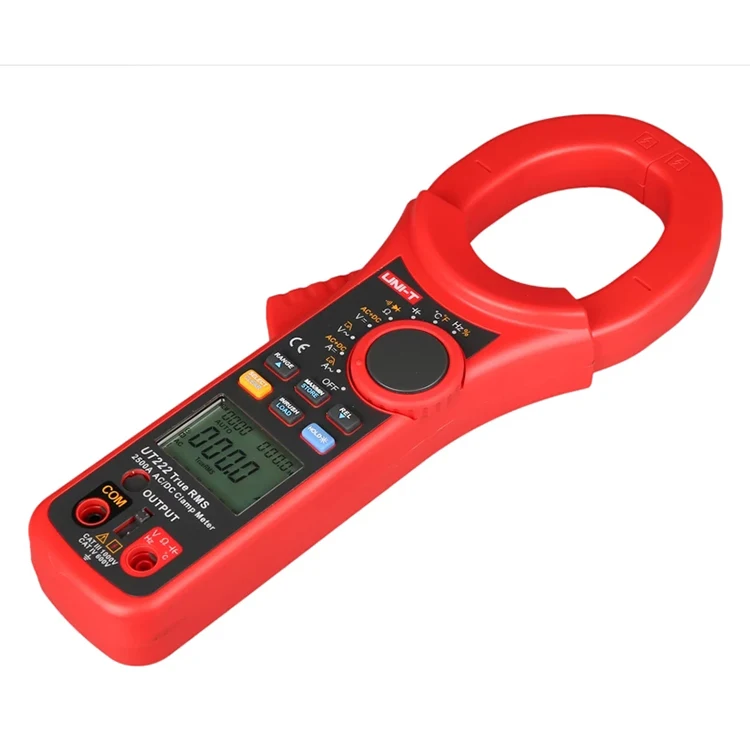 

UNI-T AC/DC Current Measurement True RMS Automatic and manual range switching mode 2500A UT222 Digital Clamp Meter