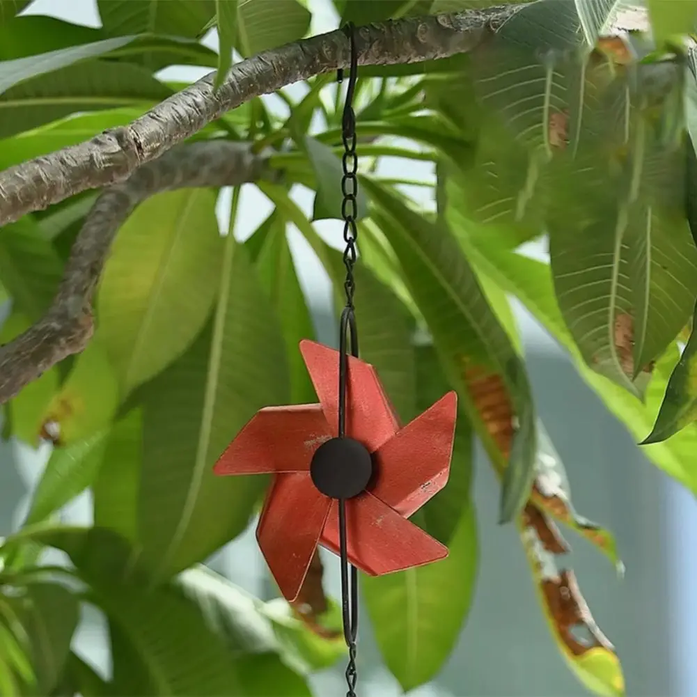 8 5 футов дождевая цепь ветряная мельница украшения металлическая уличная