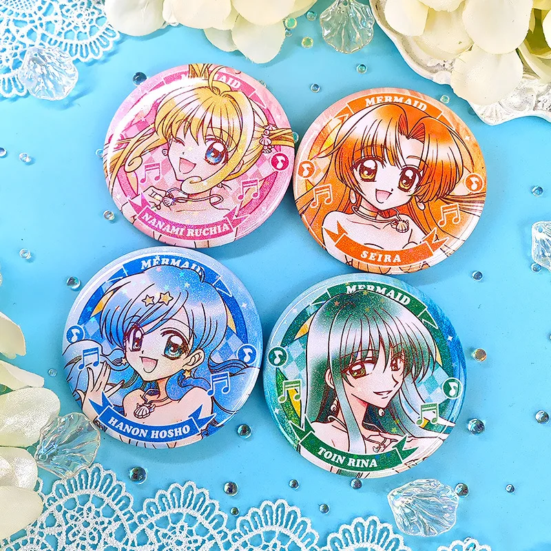 Брошь Русалка Мелодия Hanon Hosho броши для женщин значки Toin Rina булавки нанами Ruchia