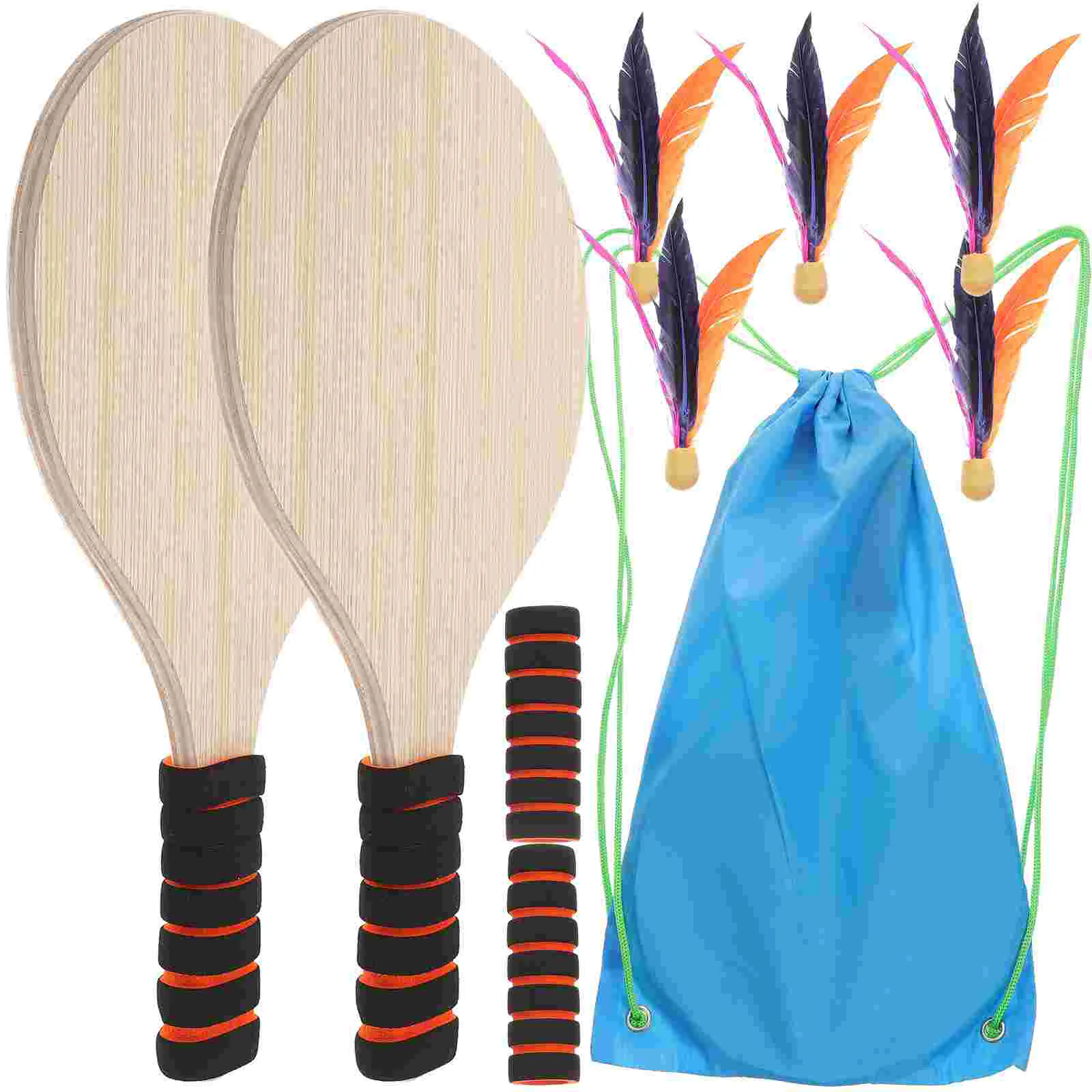 

Beach Paddle Ball Game Set Beach Paddle Badminton Racket Indoor And Outdoor Badminton Game Battledore For Children Teenagers
